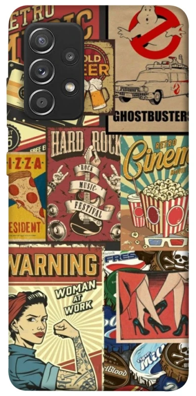 Чохол на Samsung Galaxy A52 4G / A52 5G Retro collage ver.2 фото 1 з 1