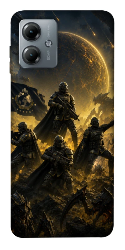 Чохол на Motorola Moto G14 HELLDIVERS ver.2 фото 1 з 1