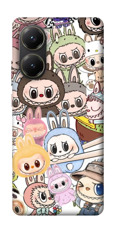 Чохол на Xiaomi Poco X6 Pro All Labubus фото 1 з 1