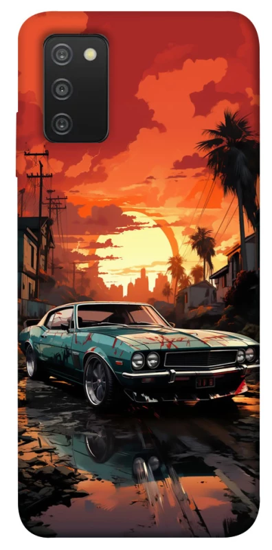 Чохол на Samsung Galaxy A03s Car at sunset фото 1 з 1