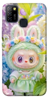 Чехол на Infinix Hot 10 Lite Labubu & Flowers ver.2 фото 1 из 1