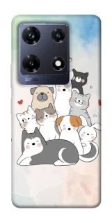 Чохол на Infinix Note 30 Pro Funny Pets ver.2 фото 1 з 1