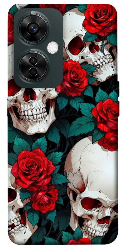 Чохол на OnePlus Nord CE 3 Lite skull and rose фото 1 з 1