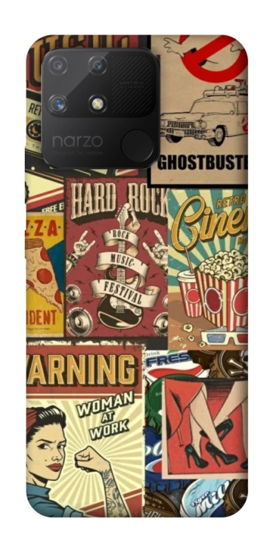 Чохол на Realme Narzo 50A Retro collage ver.2 фото 1 з 1
