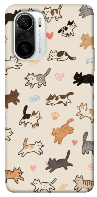 Чехол на Xiaomi Redmi K40 / K40 Pro / K40 Pro+ / Poco F3 Cat style ver.2 фото 1 из 1
