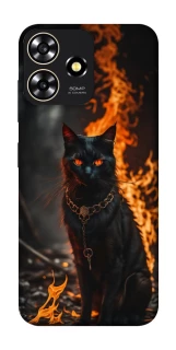 Чехол на ZTE Blade A73 4G Огненный кот фото 1 из 1