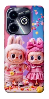 Чехол на Infinix Hot 40i Labubu twins ver.2 фото 1 из 1