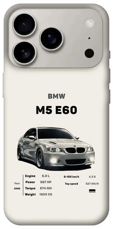 Чехол на Apple iPhone 18 Pro BMW M5 E60 фото 2 из 2