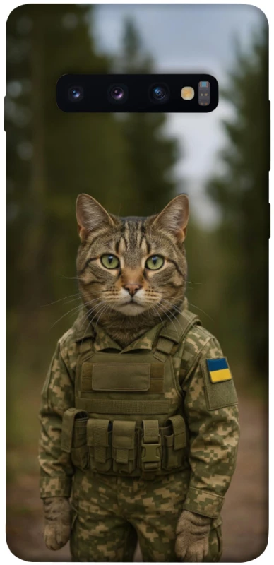Чохол на Samsung Galaxy S10+ Кіт захисник фото 1 з 1