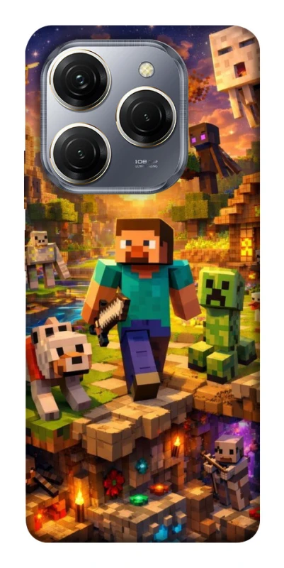 Чохол на TECNO Spark 20 Pro Minecraft v6 фото 1 з 1