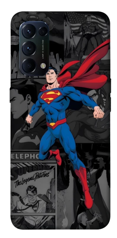 Чохол на Oppo Reno 5 4G superman comics фото 1 з 1