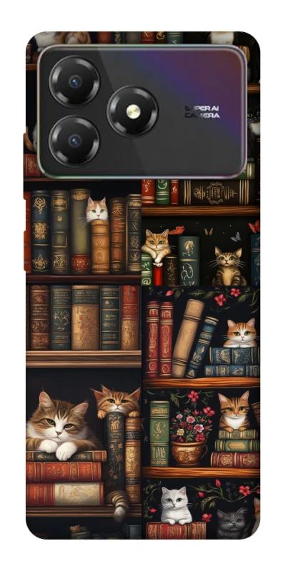 Чохол на ZTE Blade A36 Cats & Books фото 1 з 1