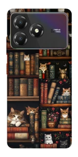 Чохол на ZTE Blade A36 Cats & Books фото 1 з 1