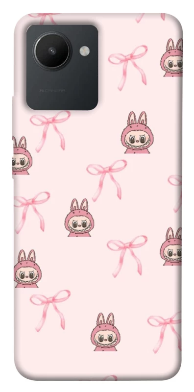 Чохол на Realme C30s Pink bows and Labubus фото 1 з 1