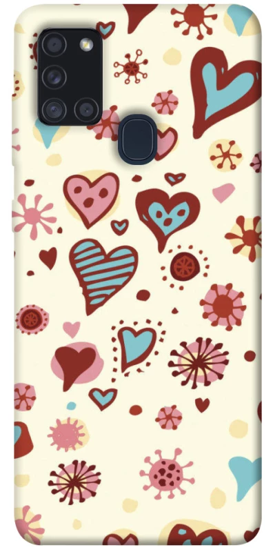Чохол на Samsung Galaxy A21s Pretty hearts фото 1 з 1
