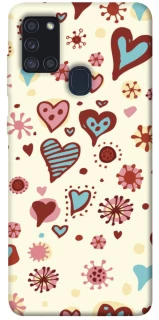 Чохол на Samsung Galaxy A21s Pretty hearts фото 1 з 1