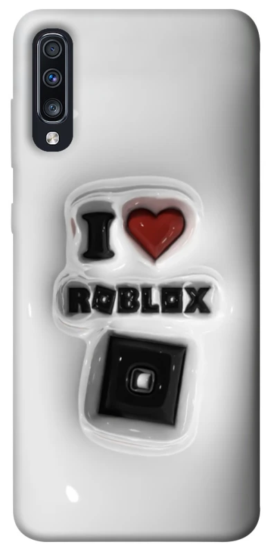 Чохол на Samsung Galaxy A70 (A705F) I love Roblox фото 1 з 1