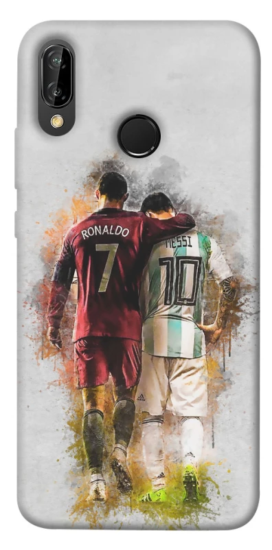 Чехол на Huawei P20 Lite Ronaldo и Messi фото 1 из 1