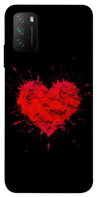 Чохол на Xiaomi Poco M3 Splash heart фото 1 з 1