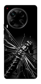 Чохол на TECNO Camon 30 (CL6) Black dragonfly фото 1 з 1