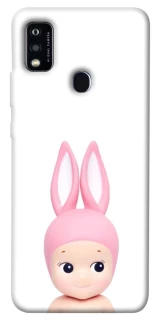 Чехол на ZTE Blade A51 Minimal Bunny Peek фото 1 из 1