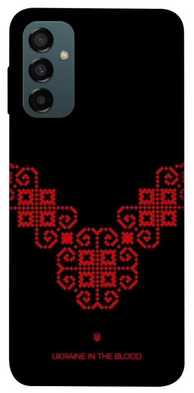Чохол на Samsung Galaxy M14 5G Чорно-червона вишиванка фото 1 з 1