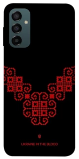 Чехол на Samsung Galaxy M14 5G Черно-красная вышиванка фото 1 из 1