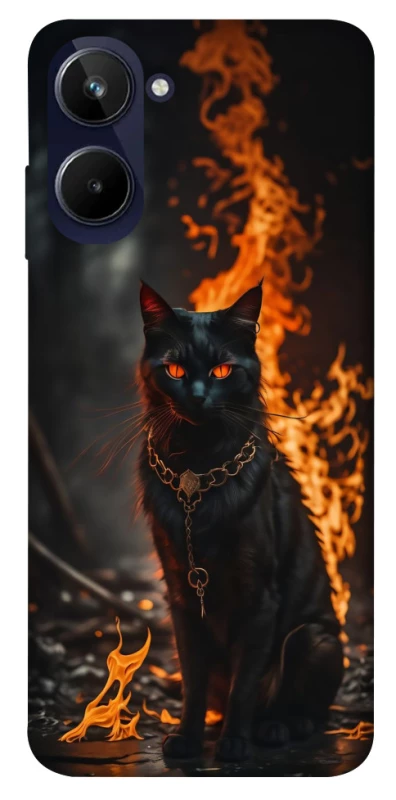 Чохол на Realme 10 4G Вогняний кіт фото 1 з 1