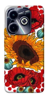 Чохол на Infinix Hot 40i Соняшники та маки фото 1 з 1