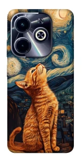 Чохол на Infinix Hot 40i van gogh cat фото 1 з 1