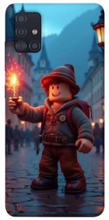 Чохол на Samsung Galaxy A51 Roblox Fire Logo Blue Flames фото 1 з 1