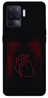 Чехол на Oppo A94 Красное сердце фото 1 из 1