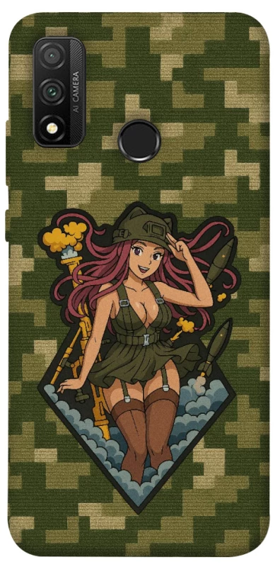 Чохол на Huawei P Smart (2020) Military Waifu фото 1 з 1
