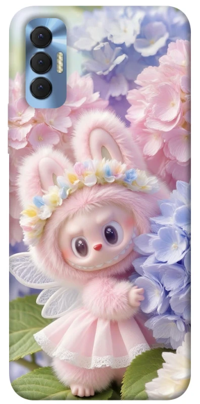 Чохол на TECNO Spark 8P Labubu & Flowers ver.1 фото 1 з 1