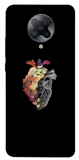 Чохол на Xiaomi Redmi K30 Pro / Poco F2 Pro Heart with flowers фото 1 з 1