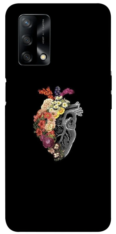 Чохол на Oppo A74 4G Heart with flowers фото 1 з 1