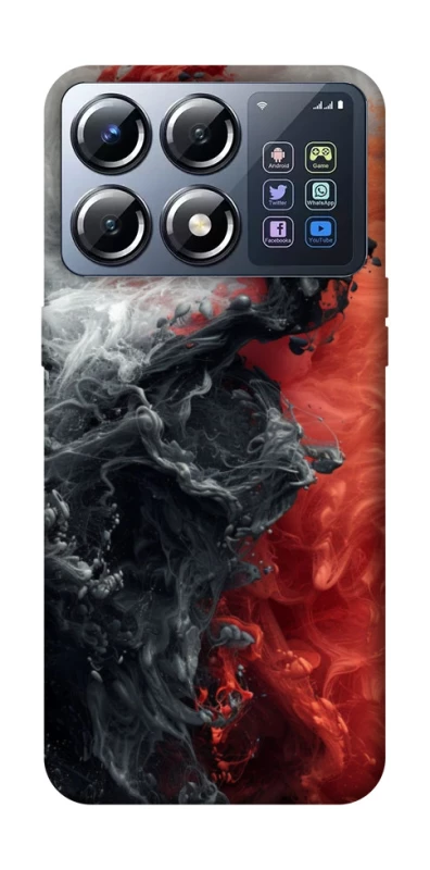 Чехол на Xiaomi POCO X8 Pro Black and Red фото 1 из 1