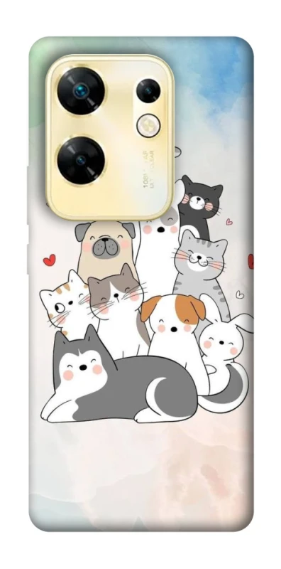 Чохол на Infinix Zero 30 4G Funny Pets ver.2 фото 1 з 1