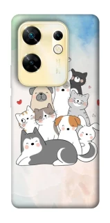 Чохол на Infinix Zero 30 4G Funny Pets ver.2 фото 1 з 1