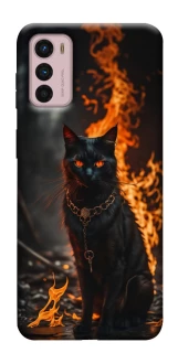 Чехол на Motorola Moto G42 Огненный кот фото 1 из 1