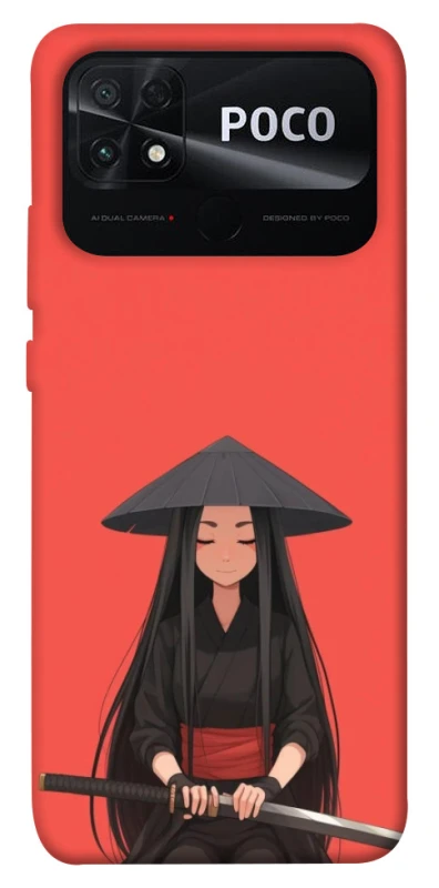 Чехол на Xiaomi Poco C40 Red samurai фото 1 из 1