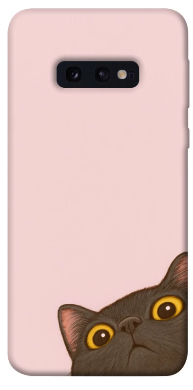 Чехол на Samsung Galaxy S10e Peeping cat фото 1 из 1