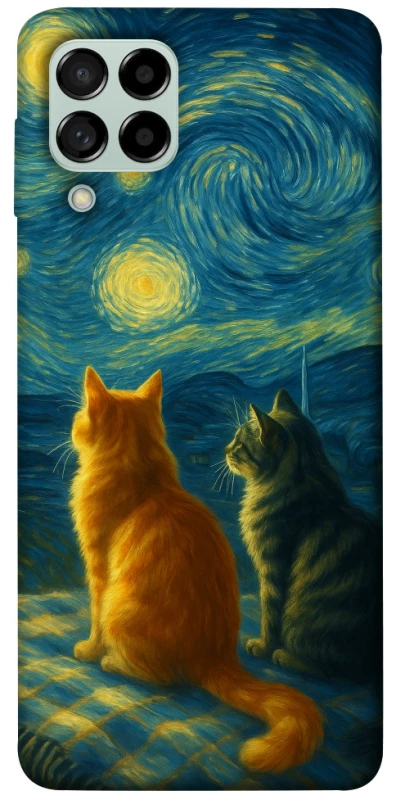 Чохол на Samsung Galaxy M53 5G Cats under the stars фото 1 з 1