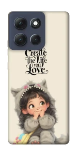 Чехол на Motorola Moto G86 Power Create the life you love фото 1 из 1