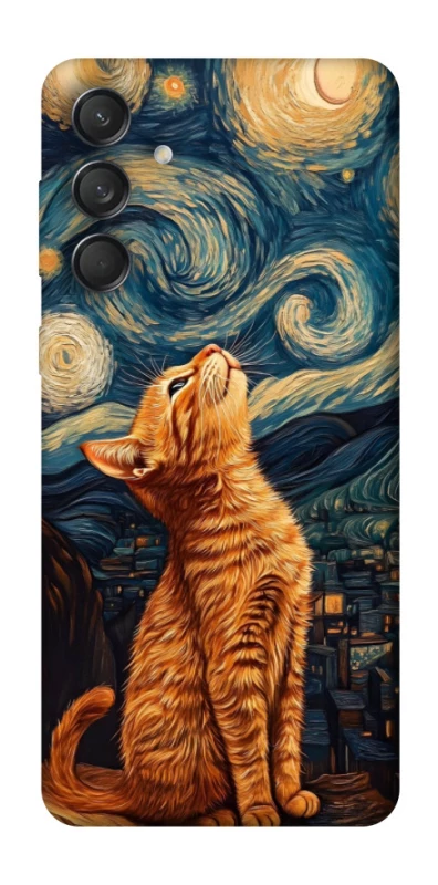 Чохол на Samsung Galaxy M55 van gogh cat фото 1 з 1