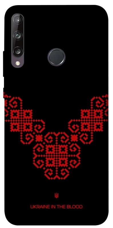 Чехол на Huawei P40 Lite E Черно-красная вышиванка фото 1 из 1