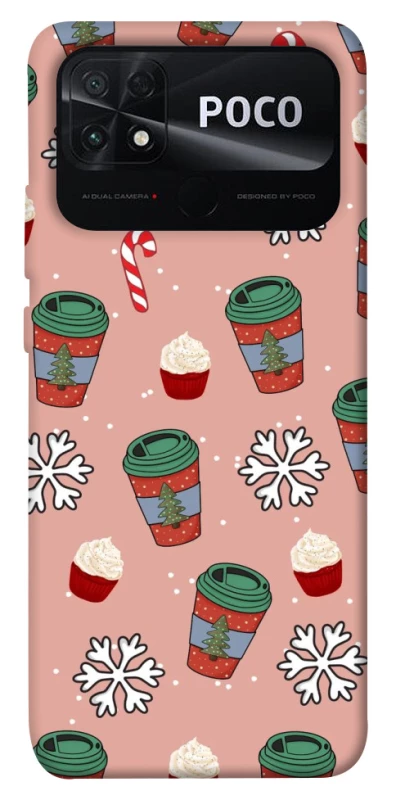 Чохол на Xiaomi Poco C40 Новорічний v38 фото 1 з 1