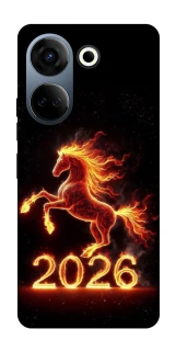 Чехол на TECNO Camon 20 Pro (CK7n) Red Fire Horse ver.1 фото 1 из 1