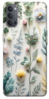 Чехол на Oppo Reno 4 Floral design ver.4 фото 1 из 1