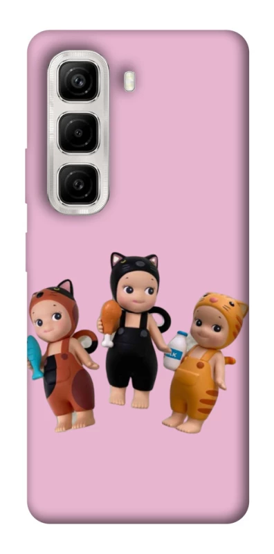 Чохол на Infinix Hot 50 4G Cat Cafe Trio фото 1 з 1
